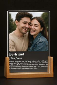 Personalised A5 Acrylic Definition Plaque With Photo Powered By Usb, 9 of 11