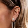 Sparkling Helix Stud Earrings, thumbnail 2 of 4