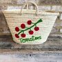 Handwoven Tomato Vine Straw Basket, thumbnail 1 of 3