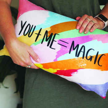 You + Me = Magic Cushion, 2 of 8