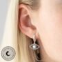 Opal Eye Hoop Earrings, thumbnail 1 of 5