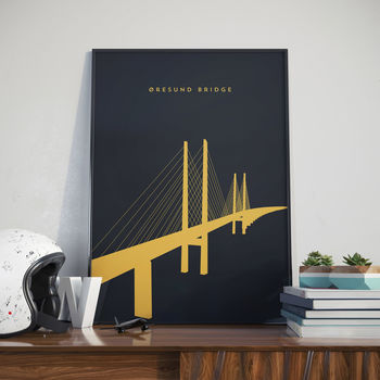 Oresund Bridge Landmark Print, 4 of 4