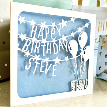Personalised Banner Birthday Card, 2 of 4