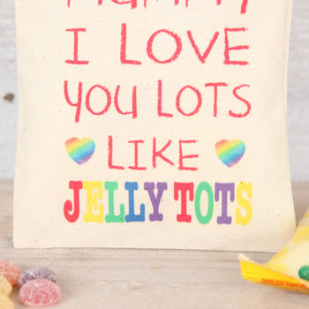 Personalised Love You Lots Jelly Tots Bag, 5 of 7