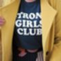 Navy Strong Girls Club T Shirt, thumbnail 4 of 4