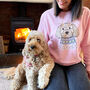 Pink Christmas Dog Lover Jumper With Your Dog On, thumbnail 2 of 12