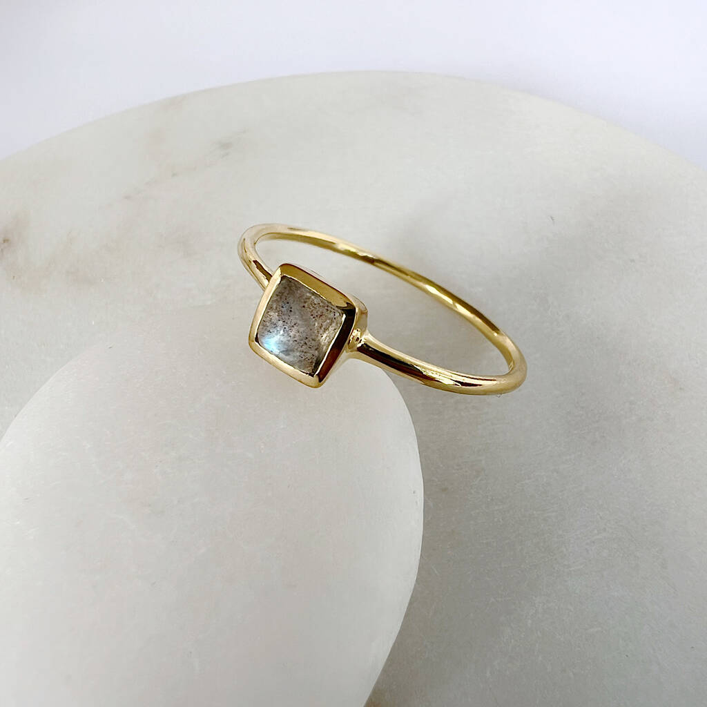 Square Labradorite Ring, 1 of 6