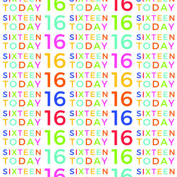 16th Birthday Wrapping Paper Set, 6 of 8