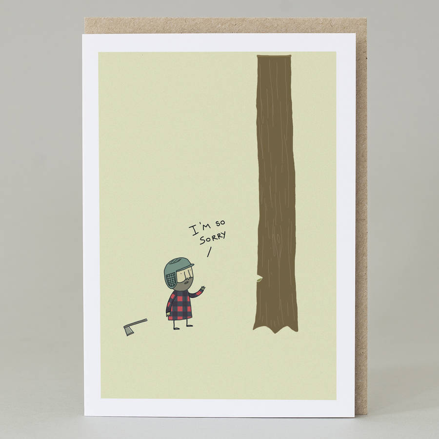 'i'm so sorry' card by hole in my pocket | notonthehighstreet.com