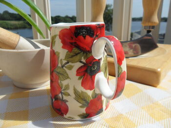 Cream Jug In Red Poppy Design, 4 of 6