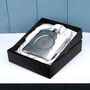Personalised Spiral Engraved Hip Flask, thumbnail 7 of 9