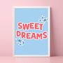 Sweet Dreams Home/Bedroom Print, thumbnail 1 of 4