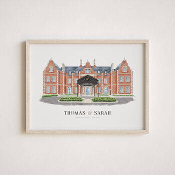 Wedding Venue Sketch Painting From Photo, 8 of 12