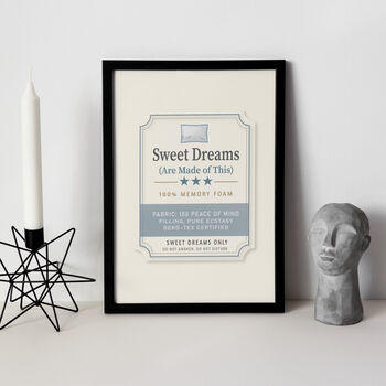 Sweet Dreams Quote Print With Memory Foam Design, 3 of 7
