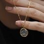 Gold Plated Sterling Silver Lotus Necklace, thumbnail 10 of 12