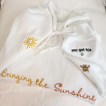 Bringing The Sunshine Embroidered Sweatshirt, 3 of 9