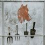 Rusted Metal Horse Head Stables Decor Wall Art, thumbnail 10 of 10