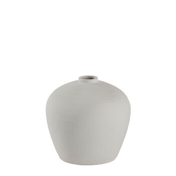 Catia Handmade White Terracotta Pot Vase, 6 of 6