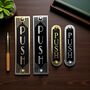 Push Metal Door Sign Art Deco Or Modern, thumbnail 1 of 6