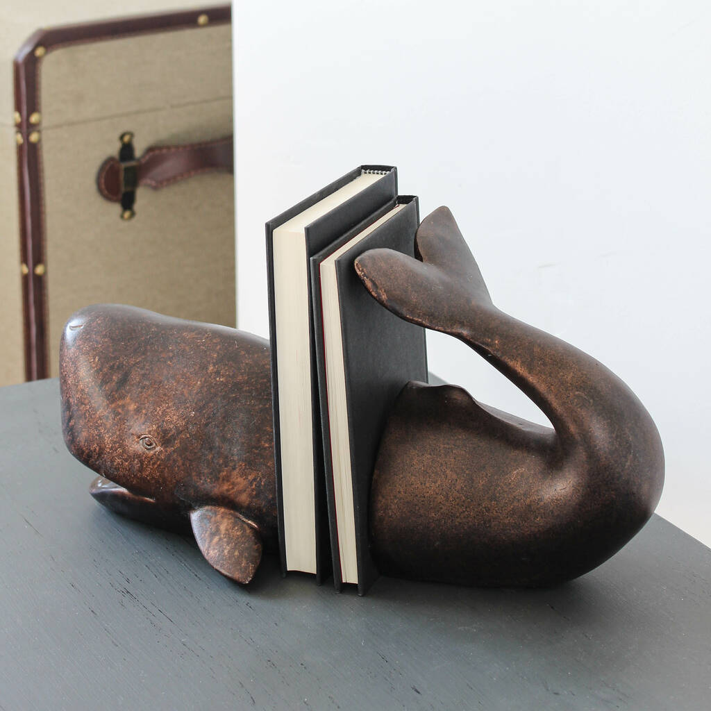 Whale Bookends By Marquis & Dawe | notonthehighstreet.com