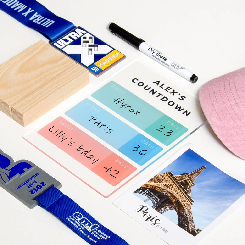 Personalised Countdown Sign, 1 of 8