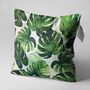 Tropical Green Palm Leaves Cushion Cover, thumbnail 3 of 7