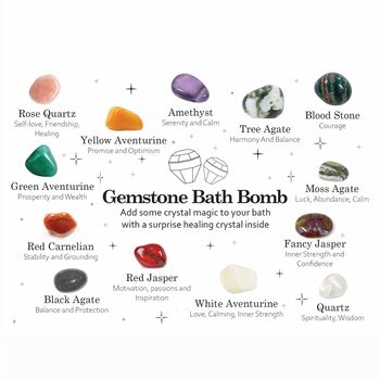 Mystery Gemstone Bath Bomb Gift Set, 7 of 9