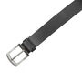 Thick Black Men's Leather Belt Distressed Finish, thumbnail 2 of 8