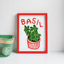 Basil Herb Print From An Original Painting, thumbnail 8 of 11