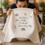 Personalised No Peeking Daddy's Sourdough Tea Towel, thumbnail 1 of 5