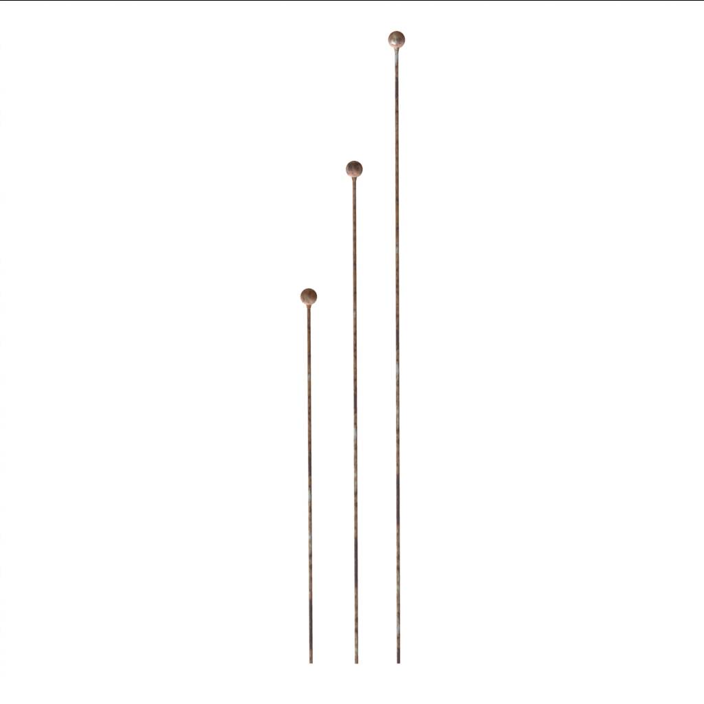 8mm Slimline Ball Topped Stakes Sets Of Six, 1 of 6