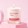 Funny Teacher Gift Soy Wax Candle Cool Teacher Vibes, thumbnail 1 of 3