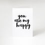 'You Are My Happy' Card, thumbnail 3 of 3