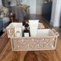 Set Of Two Macrame Skincare Makeup Organiser Storage, thumbnail 3 of 11