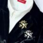 Faux Pearl And Metal Brooch, thumbnail 4 of 5