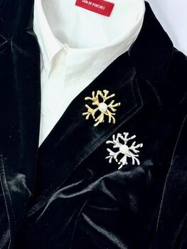 Faux Pearl And Metal Brooch, 4 of 5