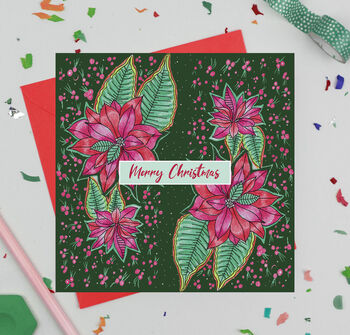 'Floral Christmas' Mixed Pack Of 12 Christmas Cards, 2 of 12
