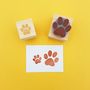 Pair Of Paws Set Of Two Rubber Stamps, thumbnail 1 of 2