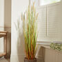 Potted Faux Ravenna Grass Plant, thumbnail 3 of 4