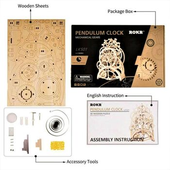 Steampunk Pendulum Clock Or Wall Pendulum Mechanism Kit, 6 of 9