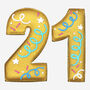 Hand Iced 21st Birthday Biscuit, thumbnail 3 of 3