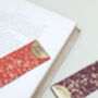 Personalised Festive Keepsake Leather Bookmark, thumbnail 5 of 6