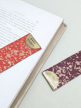 Personalised Festive Keepsake Leather Bookmark, 5 of 6