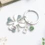 Good Luck Personalised Keyring Four Leaf Clover Gift, thumbnail 3 of 8
