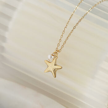 Starfish And Pearl Necklace, 6 of 7