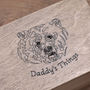 Daddy's Personalised Wooden Cufflink And Watch Box, thumbnail 2 of 4