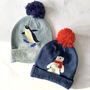 Little Penguin Or Polar Bear Baby Hat, thumbnail 4 of 7