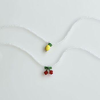 Lemon Beaded Necklace, 3 of 3