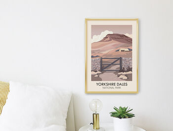 Yorkshire Dales National Park Travel Poster Art Print, 3 of 8