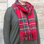 Merino Wool 50cm Wide Tartan Scarves, thumbnail 10 of 12